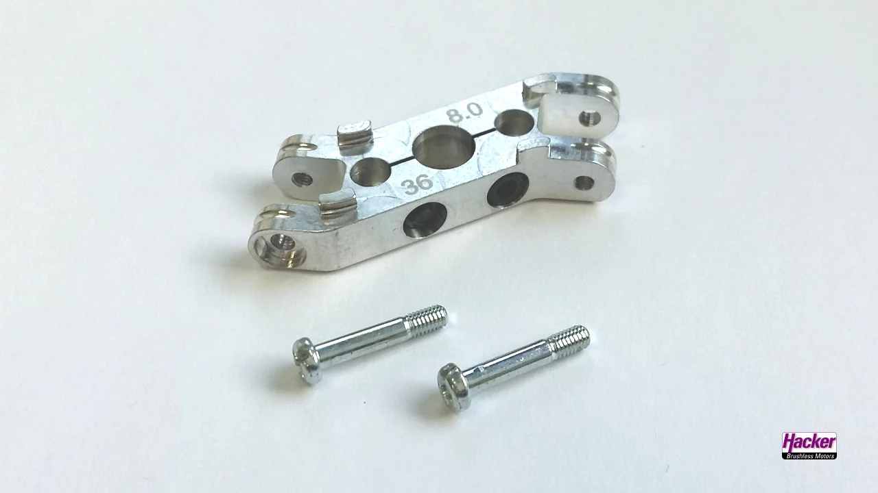 Offset Clamping Middle Part for Folding Prop 41/8mm with 6mm Hole from Hacker 19940200