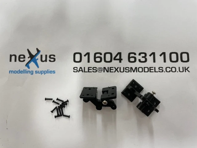 Offset Door Hinges 30 x 16mm PK2 Black X2003 - Image 3