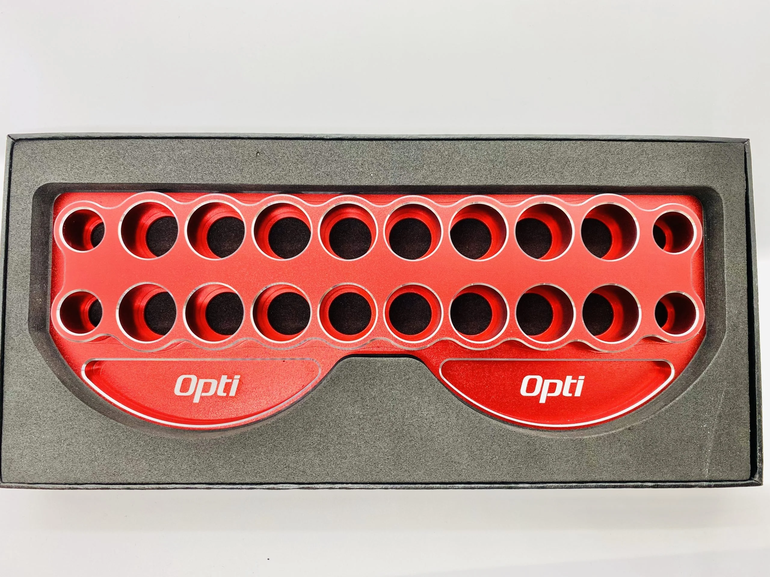Optipower Aluminium Alloy Tools Rack Screwdriver Stand Holder - Red - Image 2