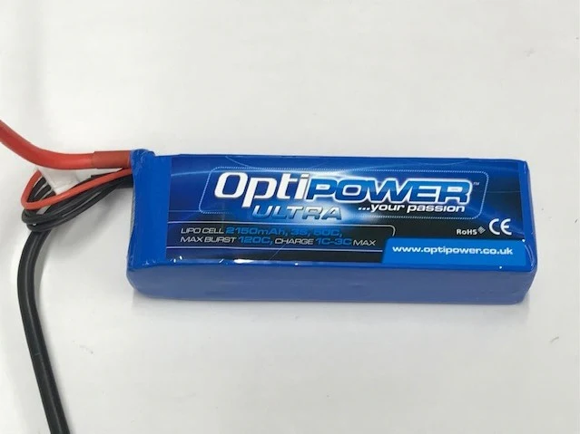 Optipower LiPo Battery 2150mAh 3S 50C EC3 OPR21503S50 - Image 2