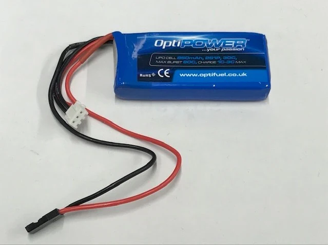 Optipower LiPo Battery 850mAh 2S 30C OPR8502S - Image 2