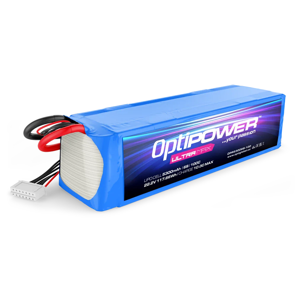 Optipower Ultra Max LiPo Battery 5300mAh 6S 100C OPR53006S-100
