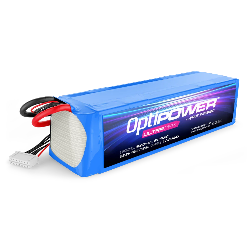 Optipower Ultra Max LiPo Battery 5800mAh 6S 100C OPR58006S-100