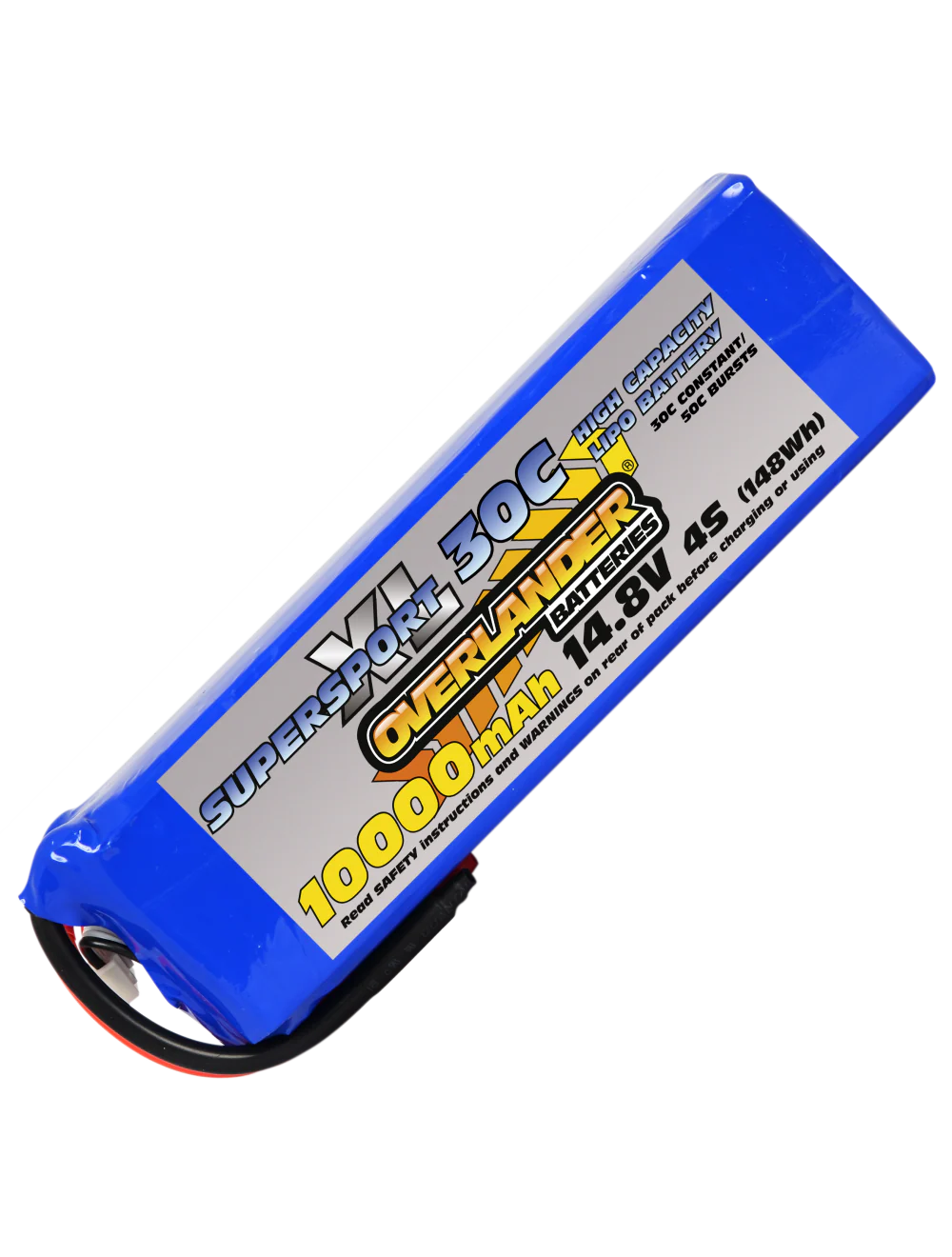 Overlander 10000mAh 14.8V 4S 30C SupersportXL LiPo Battery 3406
