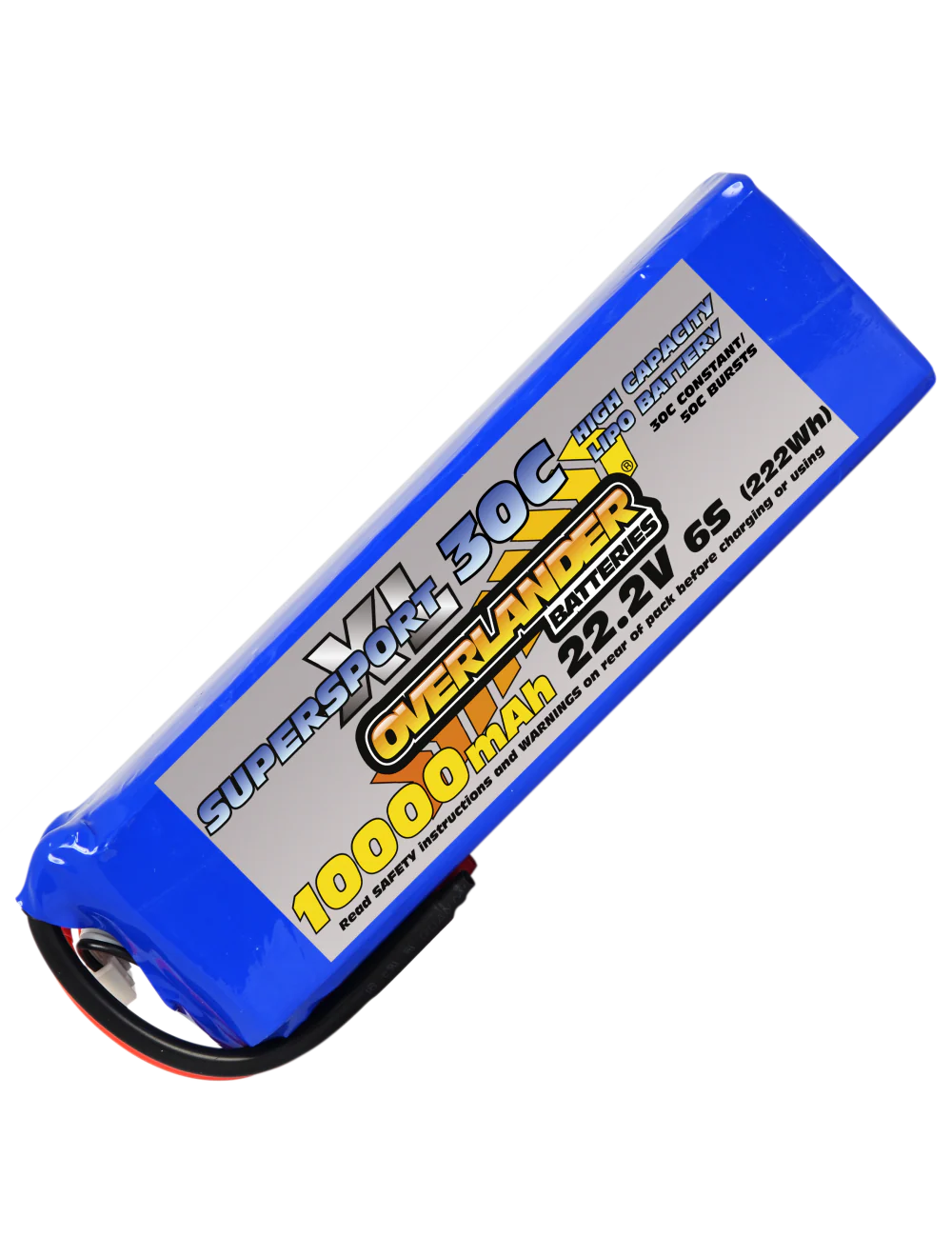 Overlander 10000mAh 22.2V 6S 30C SupersportXL LiPo Battery 3408