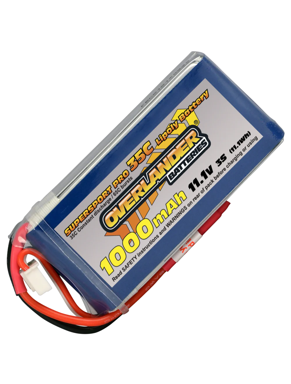 Overlander 1000mAh 11.1V 3S 35C Supersport Pro LiPo Battery 2561