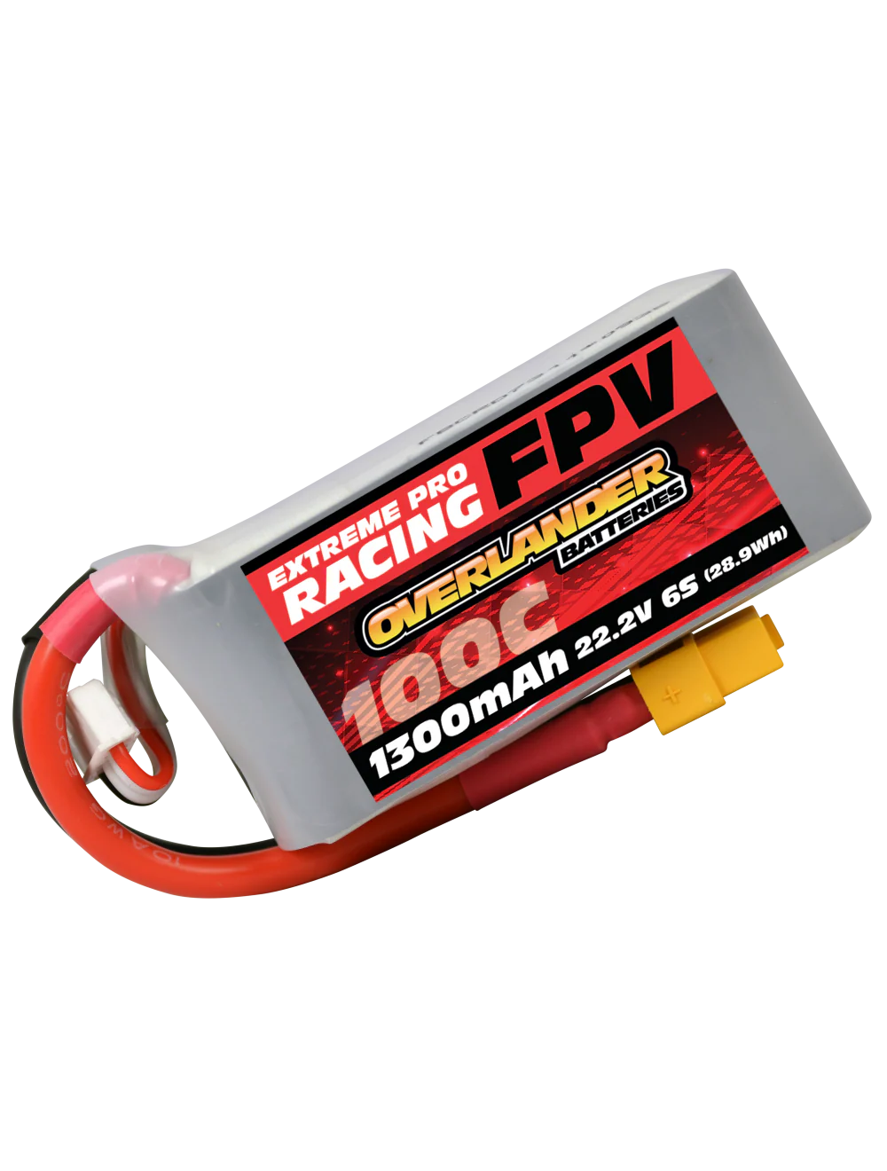 Overlander 1300mAh 22.2V 6S 100C FPV LiPo Battery 3336 - Image 3