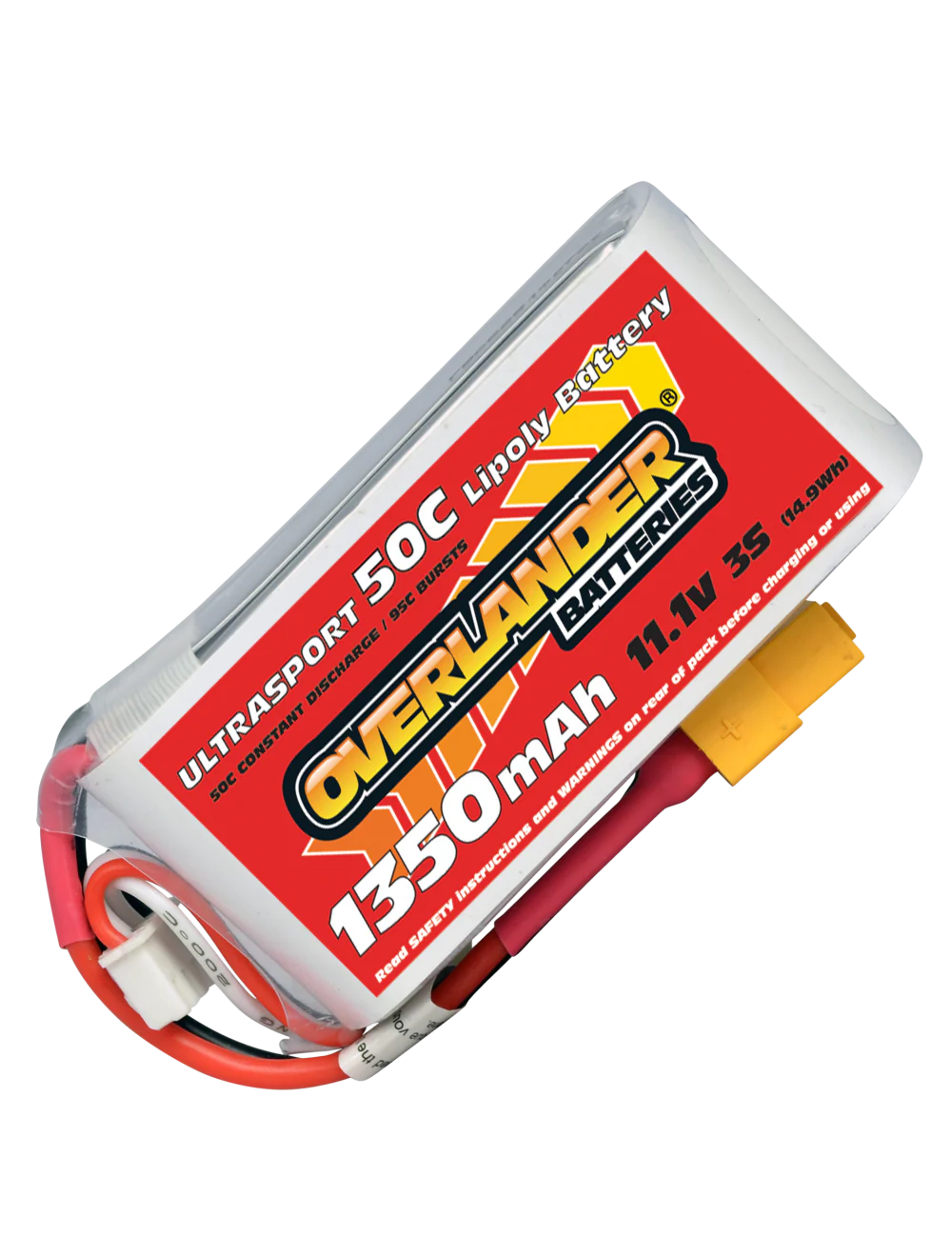 Overlander 1350mAh 11.1V 3S 50C Ultrasport LiPo Battery