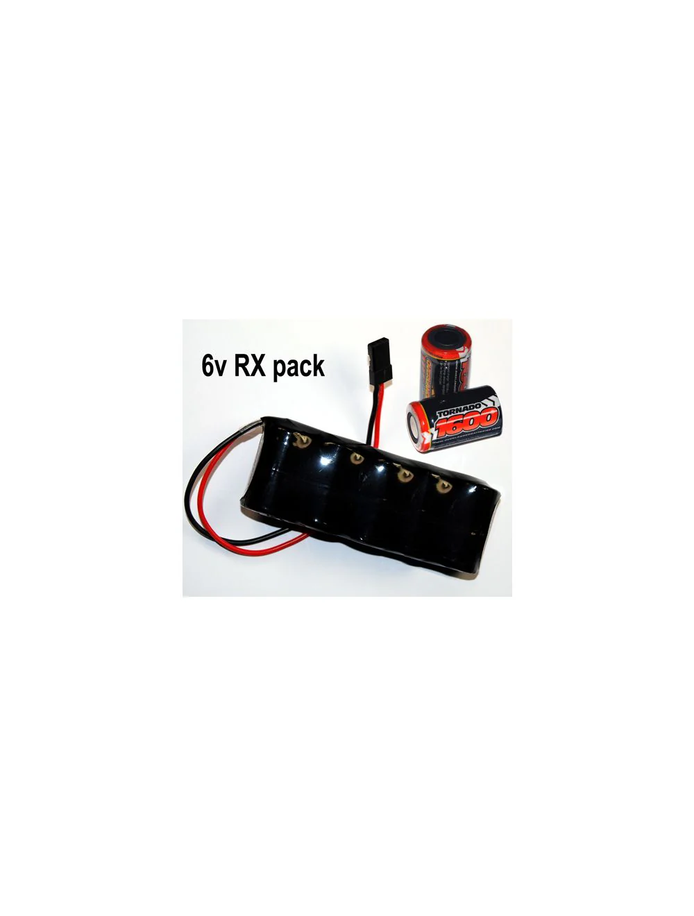 Overlander 2/3 AF 1600mAh 6V Flat Premium Sport NiMH Battery - JR Connector 1745 - Image 2