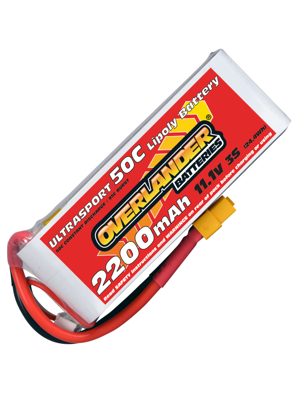 Overlander 2200mAh 3S 11.1v 50C Ultrasport Lipo Battery from Overlander XT60 3344