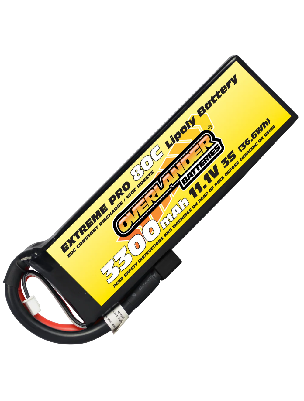 Overlander 3300mAh 11.1V 3S 80C Extreme Pro LiPo Battery - XT60 Connector 1868