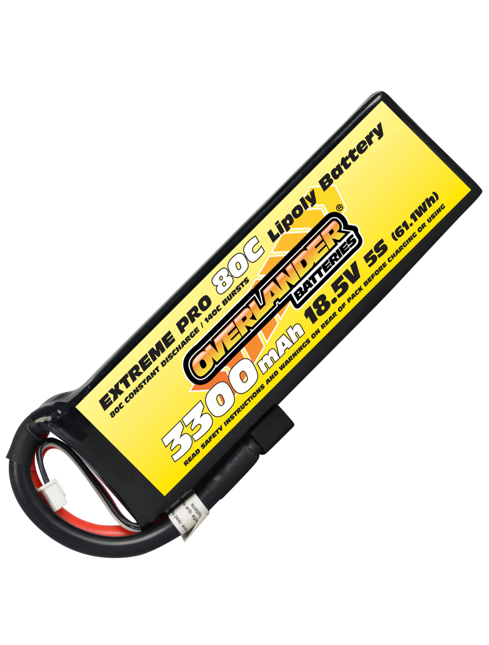 Overlander 3300mAh 18.5V 5S 80C Extreme Pro LiPo Battery - XT90 Anti Spark Connector 3106