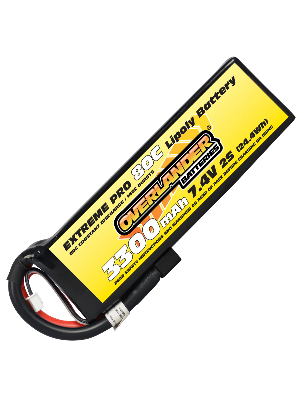 Overlander 3300mAh 7.4V 2S 80C Extreme Pro LiPo Battery 1867