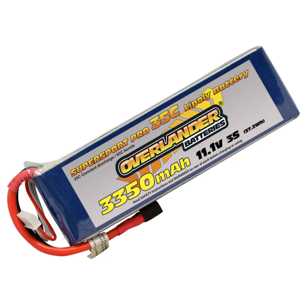 Overlander 3350mAh 11.1V 3S 35C Supersport Pro LiPo Battery - EC3 Connector 2570