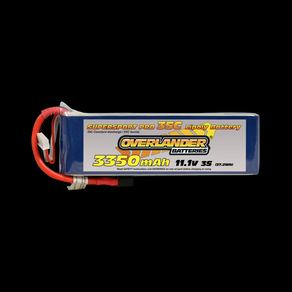 Overlander 3350mAh 11.1V 3S 35C Supersport Pro LiPo Battery - EC3 Connector 2570 - Image 2