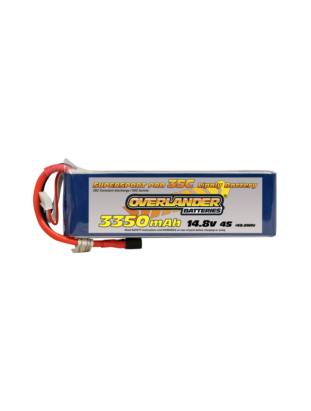 Overlander 3350mAh 14.8V 4S 35C Supersport Pro LiPo Battery - XT60 Connector 2571