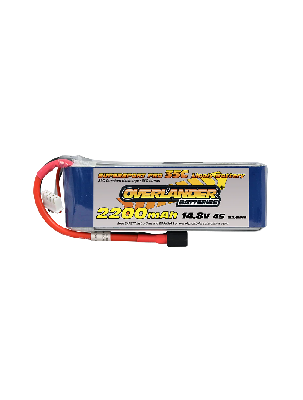 Overlander 3350mAh 7.4V 2S 35C Supersport Pro LiPo Battery 2569