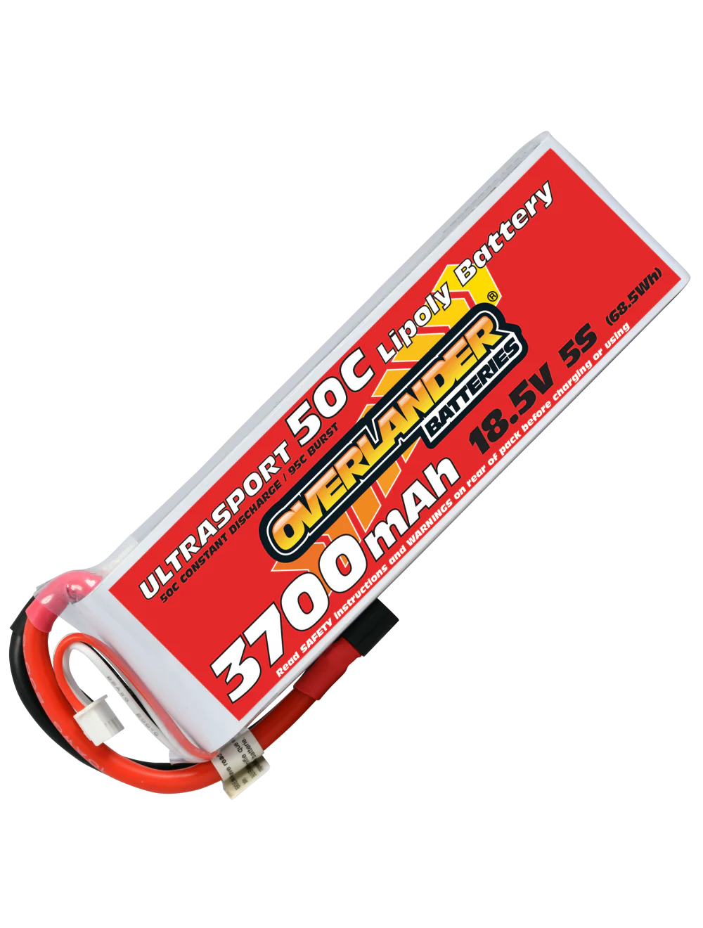 Overlander 3700mAh 18.5V 5S 50C Ultrasport LiPo Battery - XT90 Connector 3225