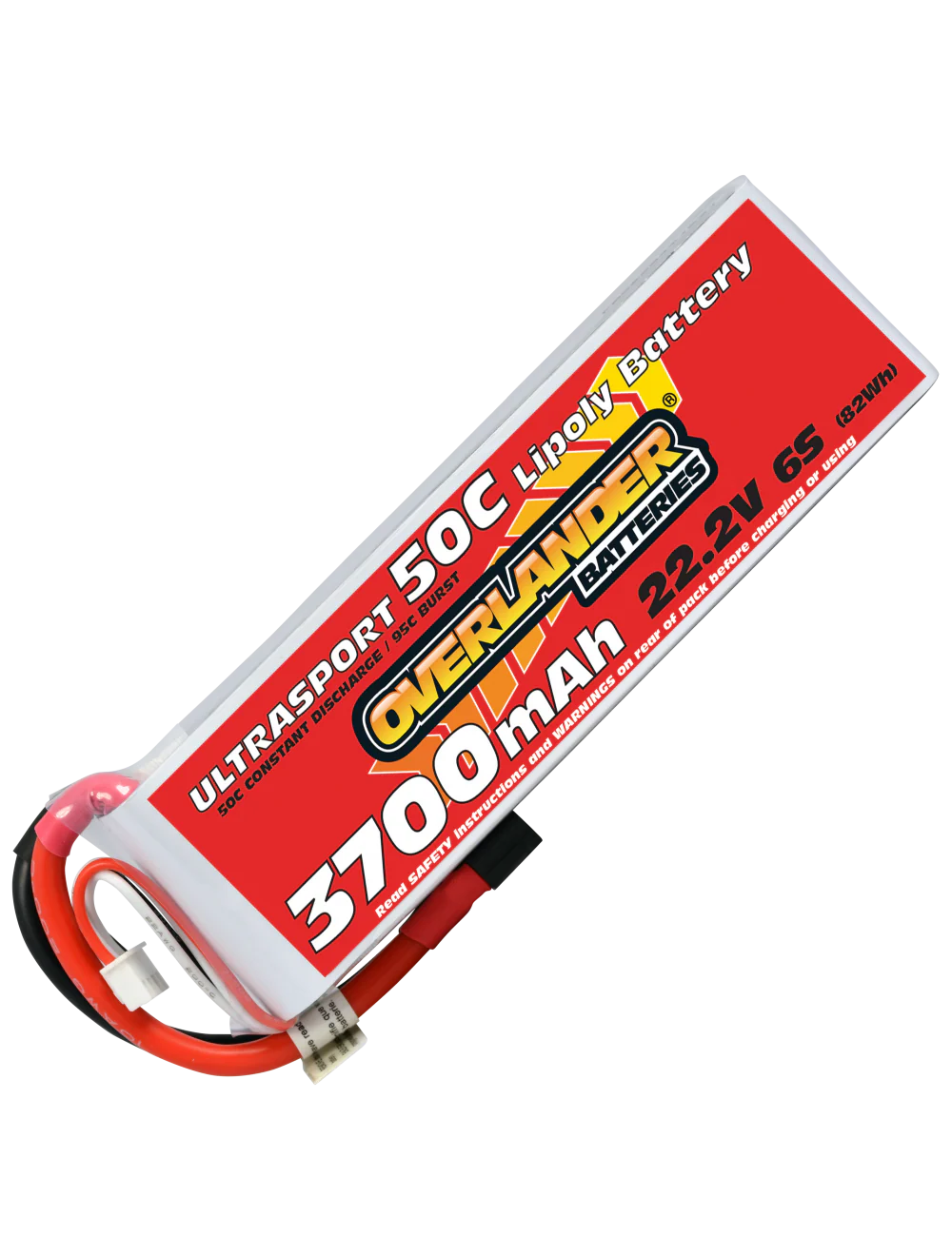 Overlander 3700mAh 22.2V 6S 50C Ultrasport LiPo Battery - XT90 Anti Spark Connectors 3226