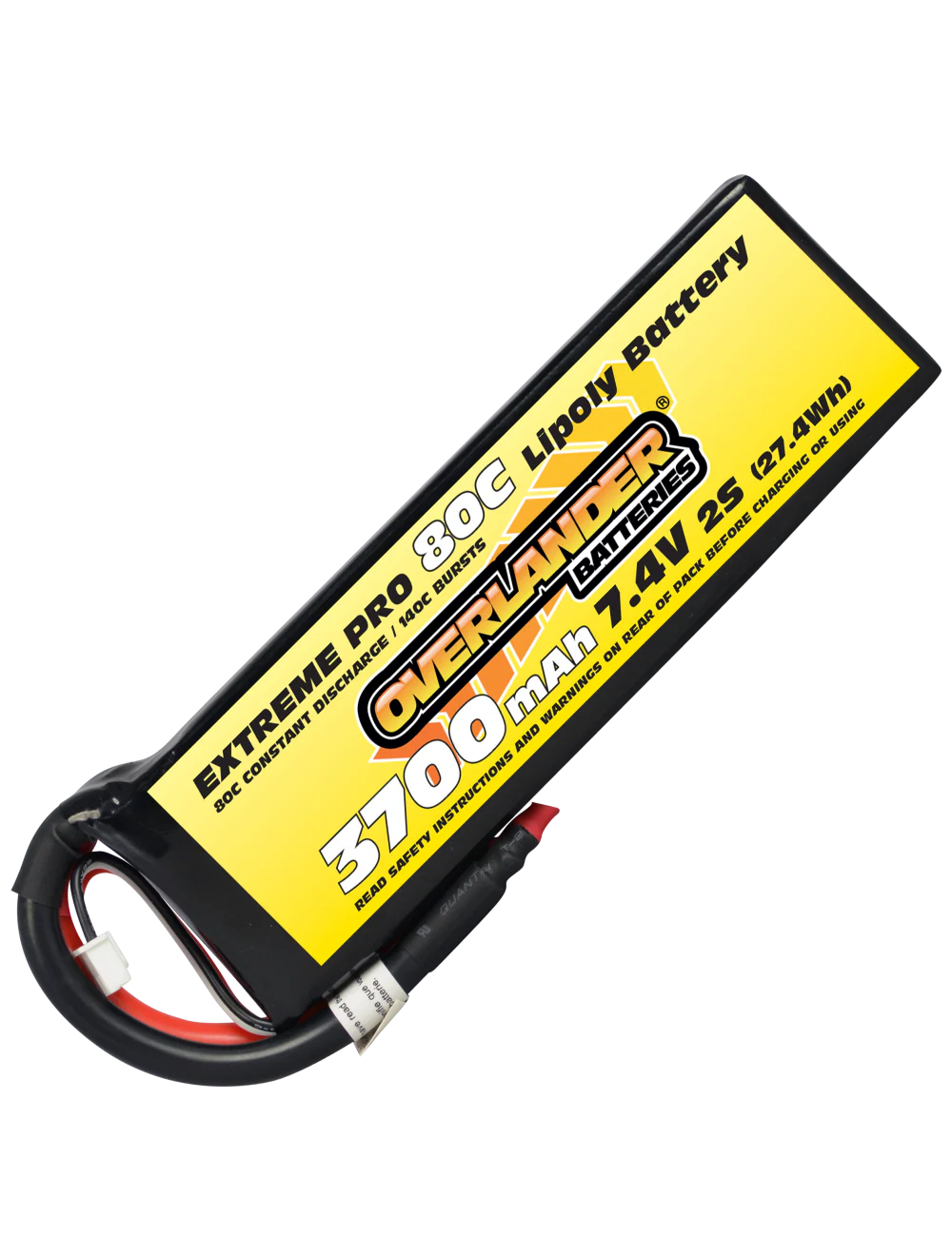 Overlander 3700mAh 7.4V 2S 80C Extreme Pro LiPo Battery 532