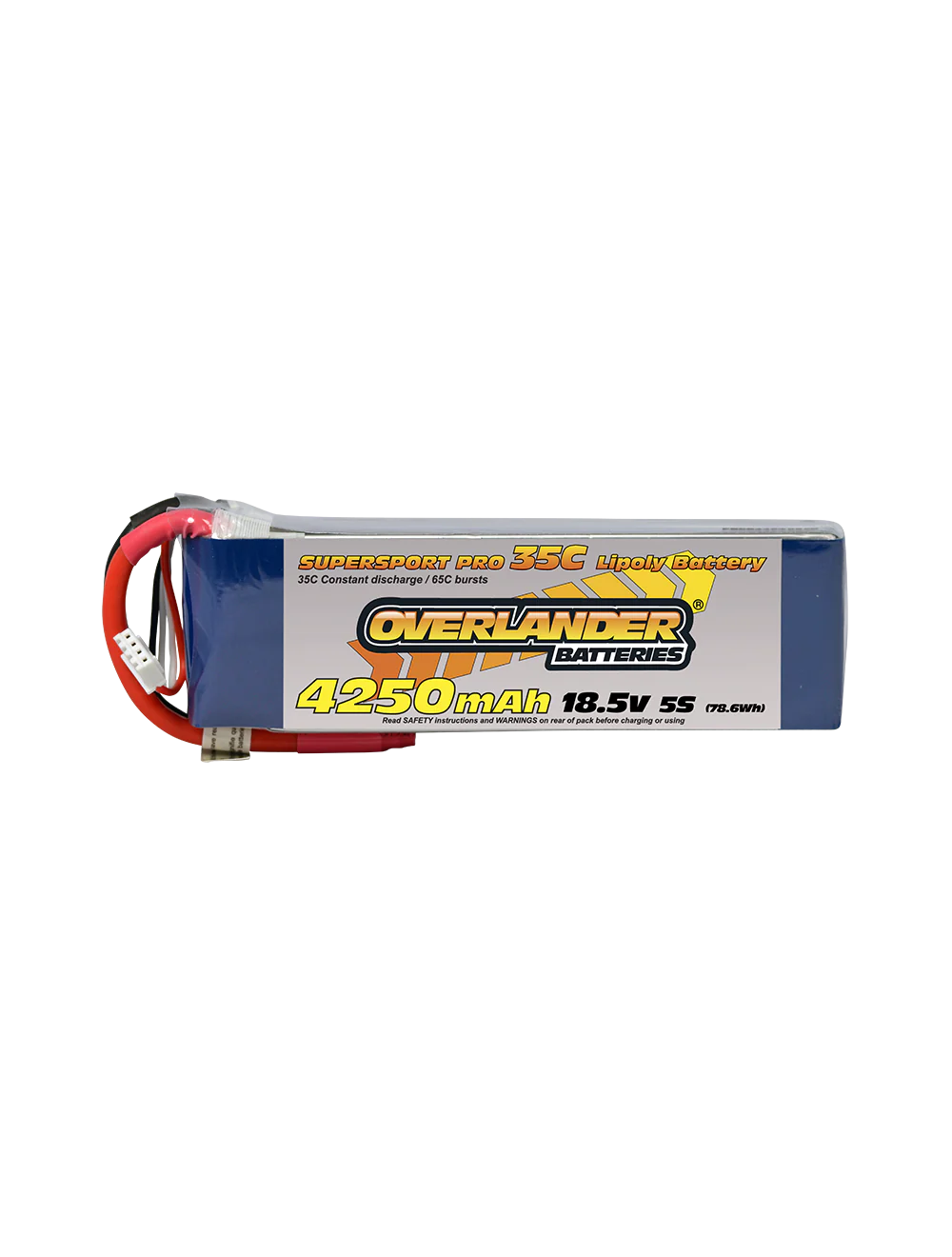Overlander 4250mAh 18.5V 5S 35C Supersport Pro LiPo Battery - EC3 Connector 2477