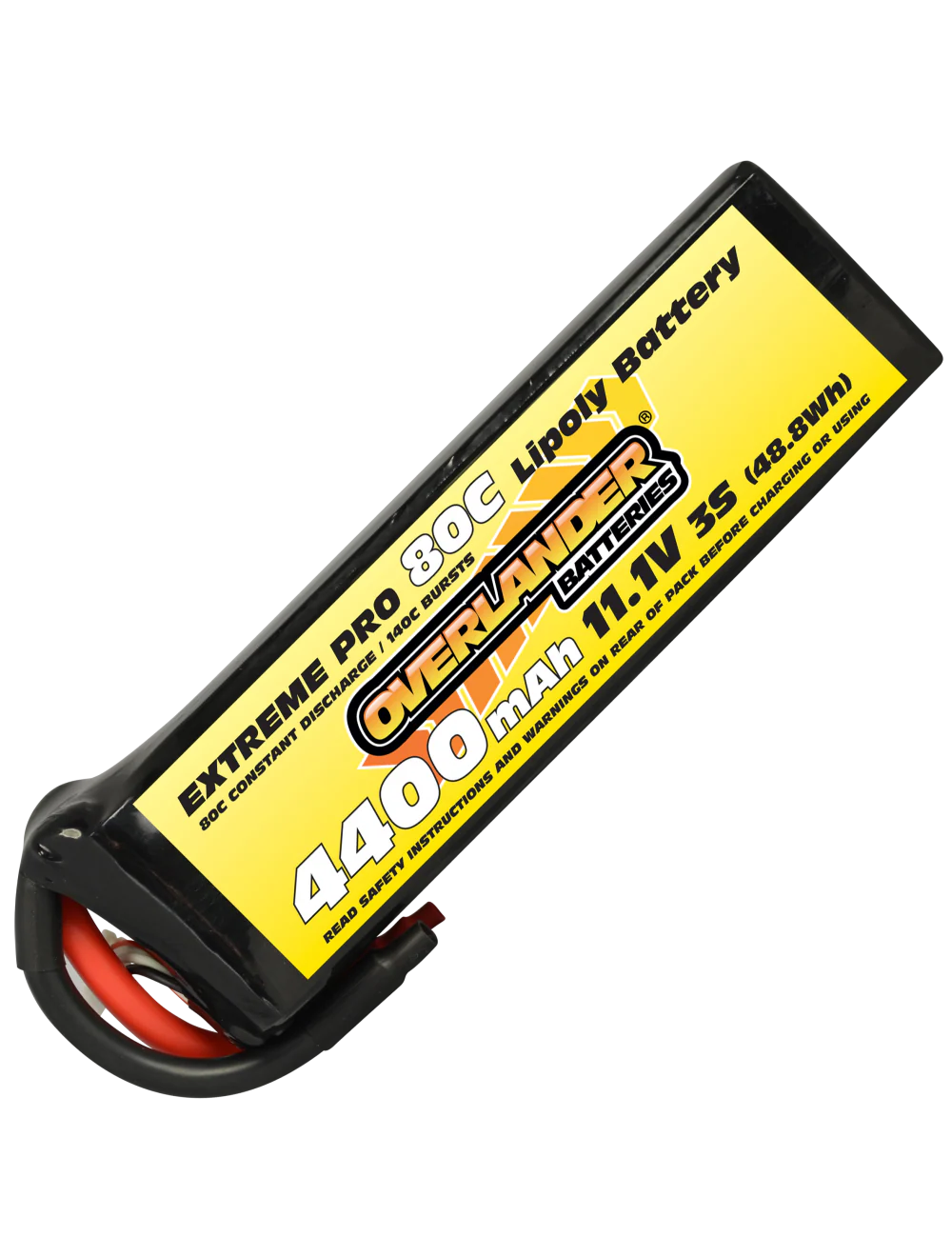 Overlander 4400mAh 11.1V 3S 80C Extreme Pro LiPo Battery - XT90 Anti Spark Connector 2151
