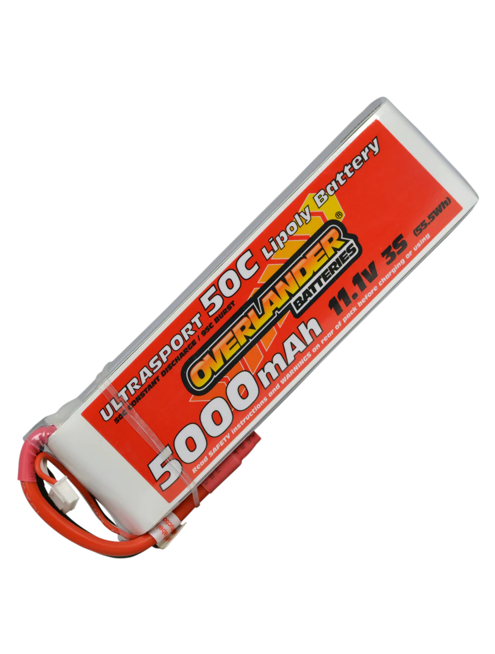 Overlander 5000mAh 11.1V 3S 50C Ultrasport LiPo Battery - XT90 Anti Spark Connector 2631