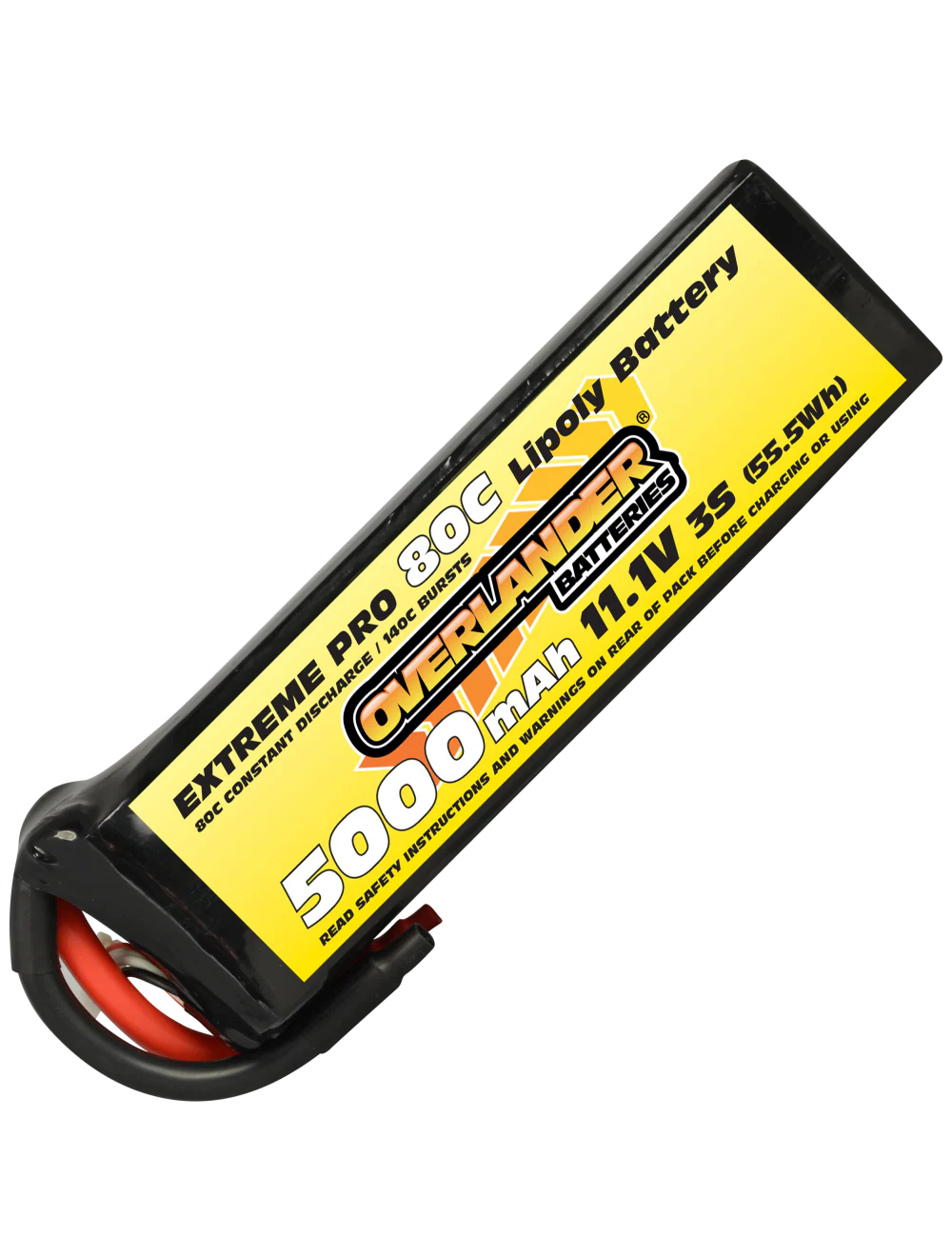 Overlander 5000mAh 11.1V 3S 80C Extreme Pro LiPo Battery - XT90 Anti Spark Connector 2258