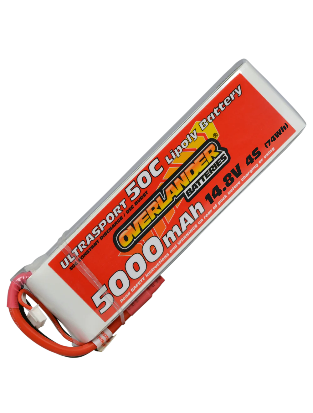 Overlander 5000mAh 14.8V 4S 50C Ultrasport LiPo Battery - XT90 Anti Spark Connector 2632
