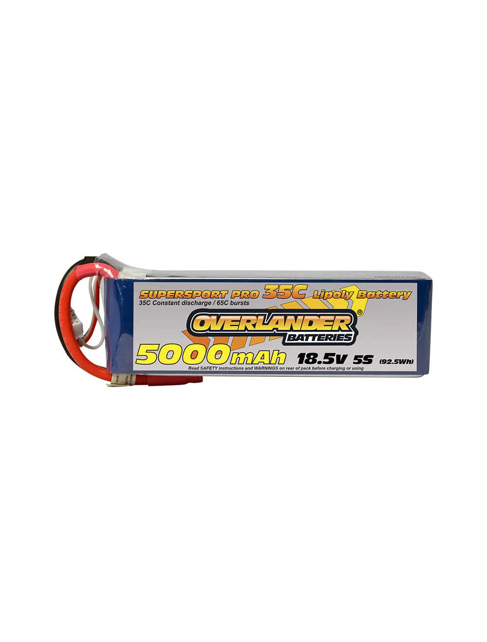 Overlander 5000mAh 18.5V 5S 35C Supersport Pro LiPo Battery - XT60 Connector 2579