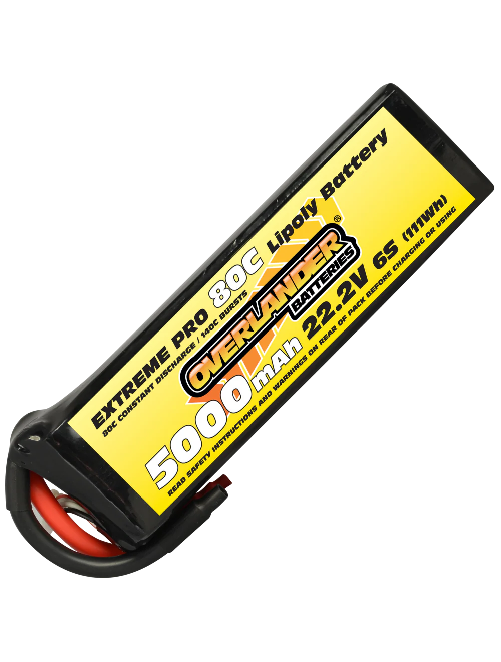 Overlander 5000mAh 22.2V 6S 80C Extreme Pro LiPo Battery - EC5 Connector 2285