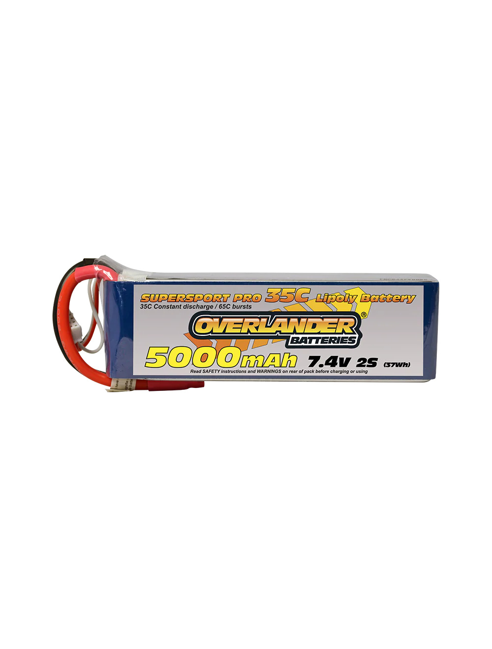Overlander 5000mAh 7.4V 2S 35C Supersport Pro LiPo Battery 2576