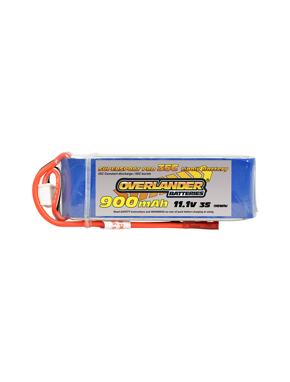 Overlander 900mAh 11.1V 3S 35C Supersport Pro LiPo Battery - Deans Connector 2559
