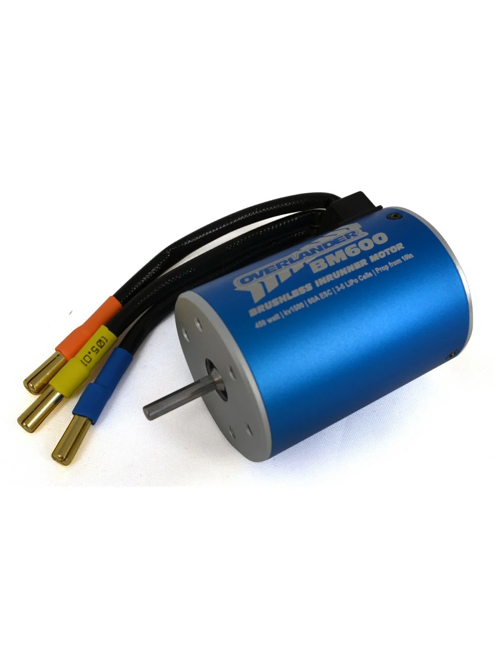 Overlander BM600 V3 3650/09 1500KV - Brushless Inrunner RC Motor (IC .25 Equivalent) 848