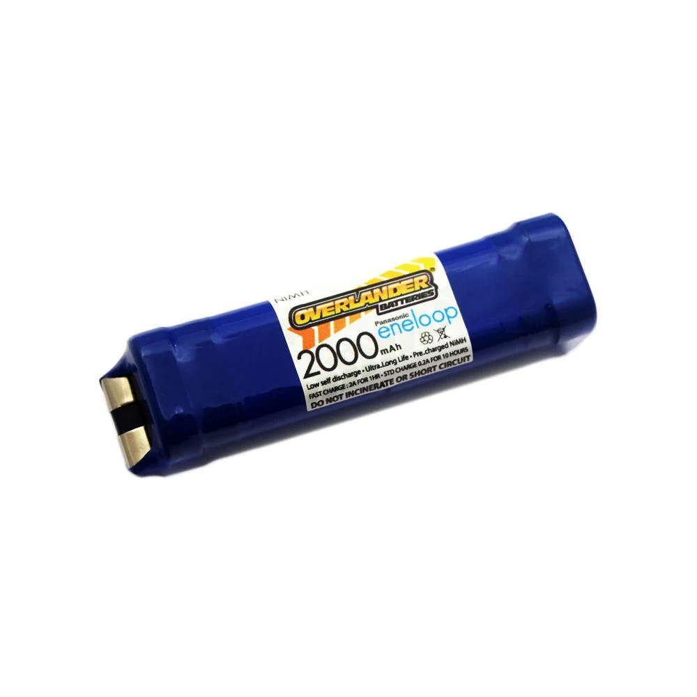 Overlander Panasonic Eneloop AA 2000mAh 9.6V Push Fit Square NiMH Battery 2877