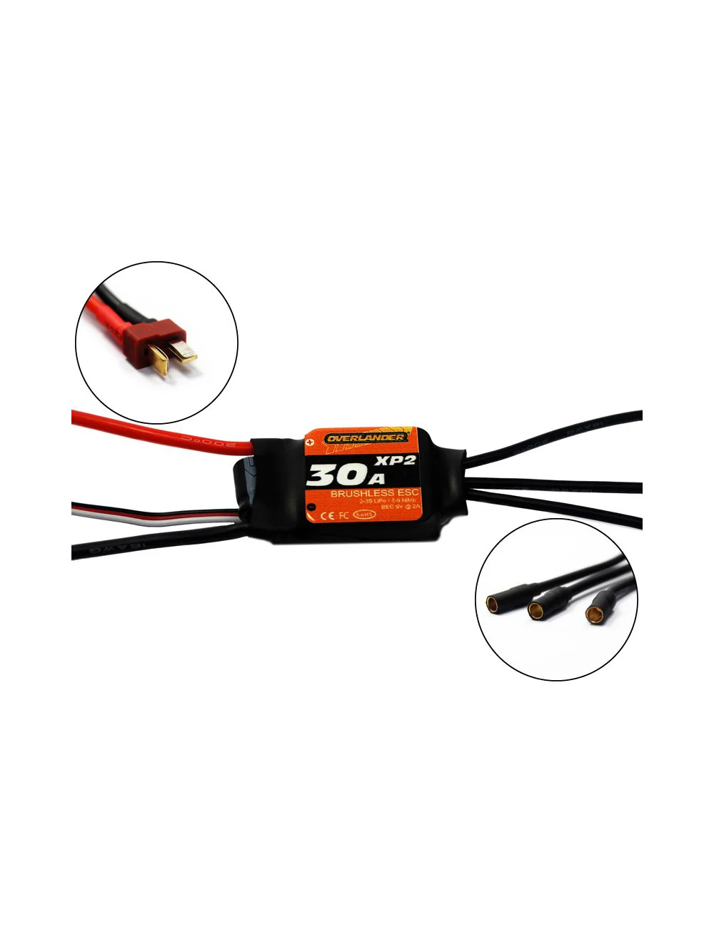 Overlander XP2 30A Brushless RTF (With Deans & 3.5mm Bullets) Speed Controller 2724