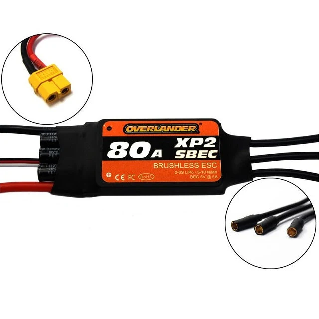 Overlander XP2 80A SBEC Brushless RTF (With XT60) Speed Controller ESC 2773 - Image 2