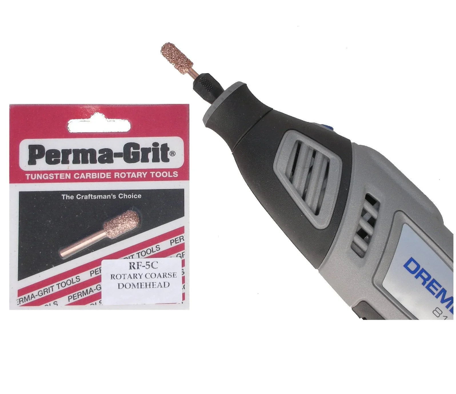 Perma-Grit Rotary Domehead Coarse 7 mm Small Rotary RF5C PermaGrit - Image 2