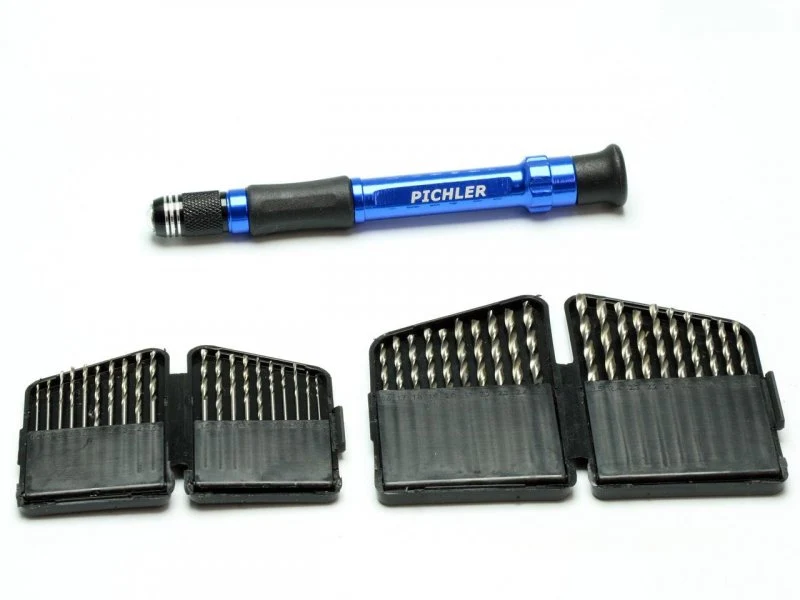 Pichler Pin Vice Drill Set HSS With Hand Drill (41pcs) C8336