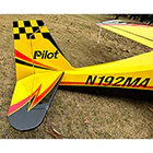 Pilot-RC Decathlon 107in (2.7m) YELLOW/BLACK/RED (10) PIL786 - Image 5