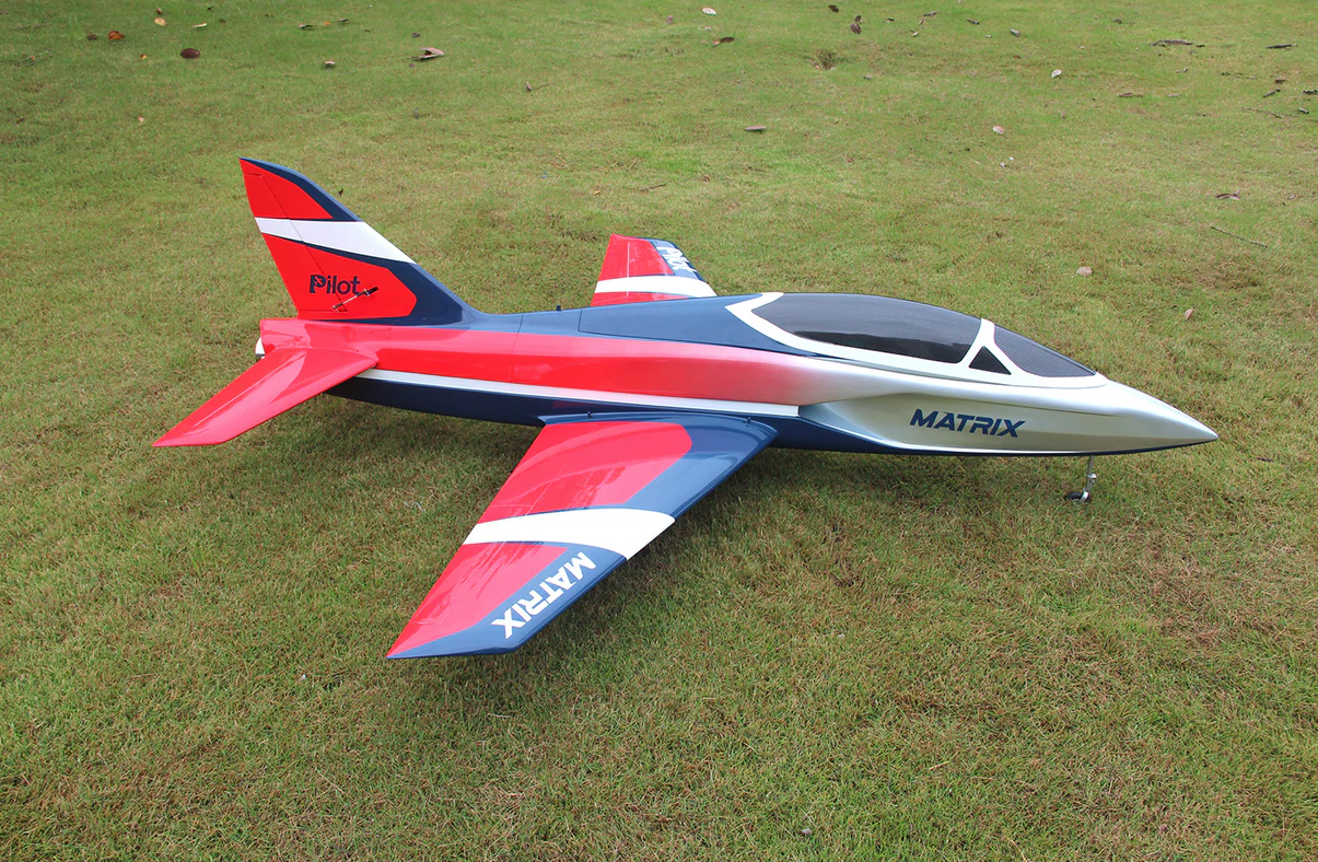 Pilot-RC Matrix Jet 2.2m with Retracts Red/Silver (04) PIL735 - Image 4