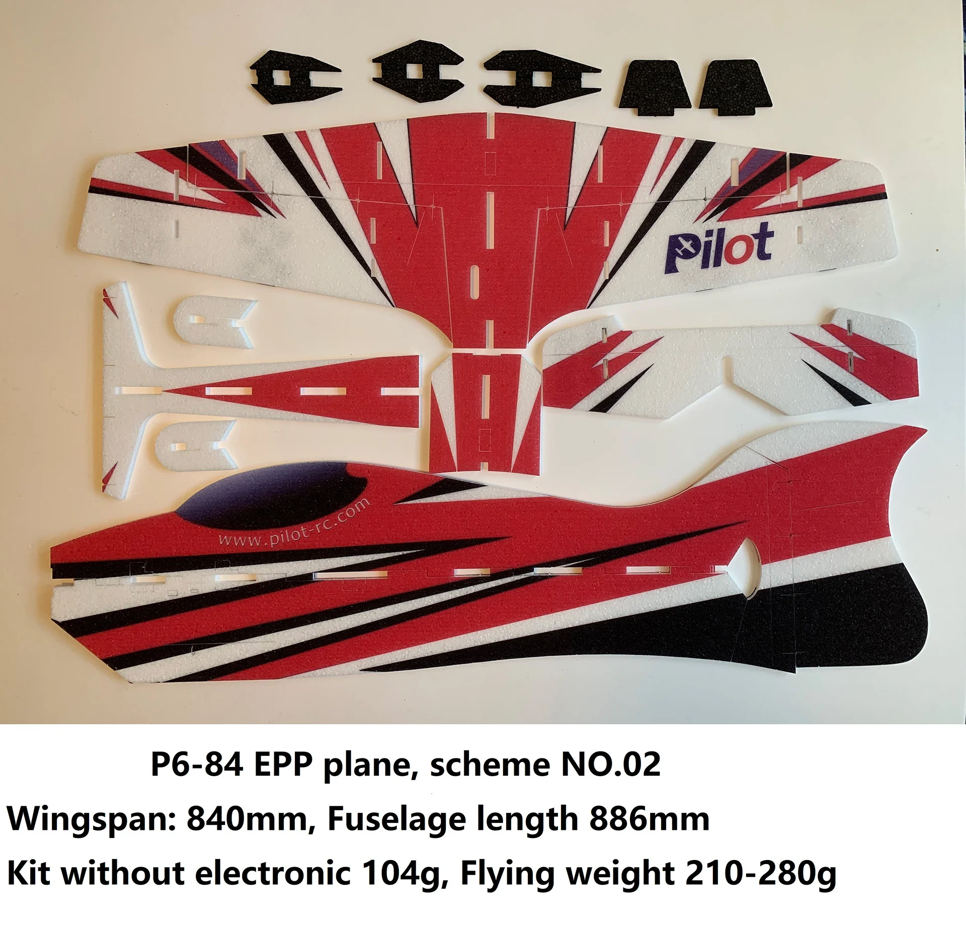 Pilot RC P-6 840 Epp Plane (Pnp) (02) PIL674