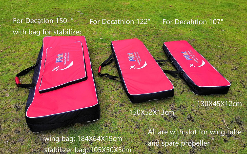 Pilot RC Wing Bag for 107in Decathlon (Red/Black) PIL060