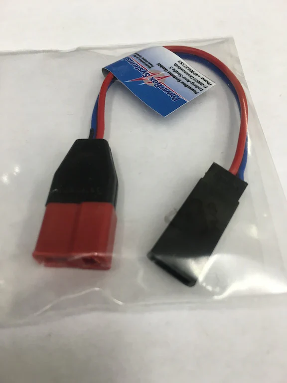 PowerBox Adapter Lead JR Female (Model side) to Deans Female 1453/10 - Image 2