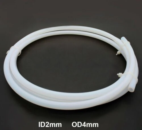 PTFE Teflon Tube 4mm od x 2mm id - Sold in One metre lengths