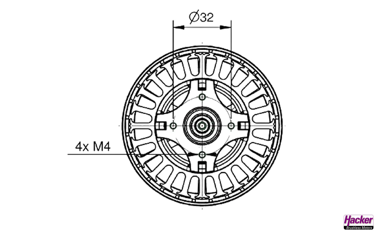 Q80-14XS kv209 Senstrol F3A Motor from Hacker 38799014 - Image 4