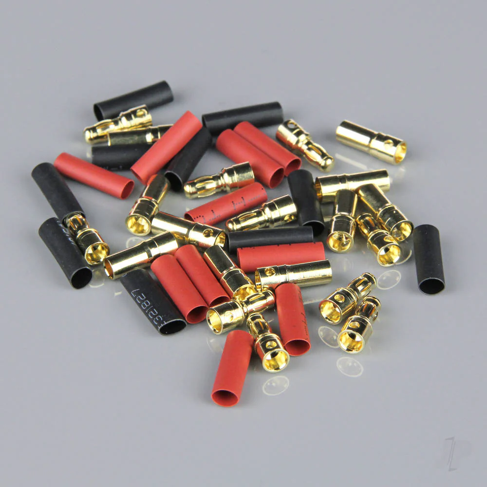 Radient 3.5mm Gold Connector Pairs including Heat Shrink (10pcs) RDNAC010089 - Image 2
