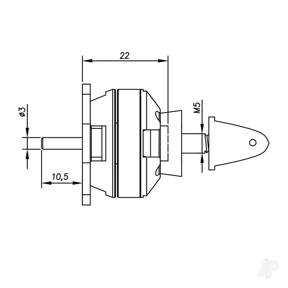 Radient Brushless Motor 2822 1600KV (2-3S) RDNM28221600 - Image 3
