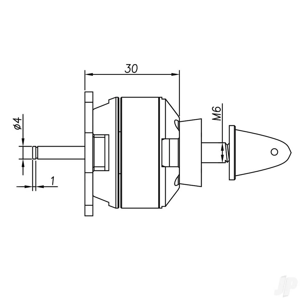 Radient Brushless Motor 3530 1100KV (2-4S) RDNM35301100 - Image 3