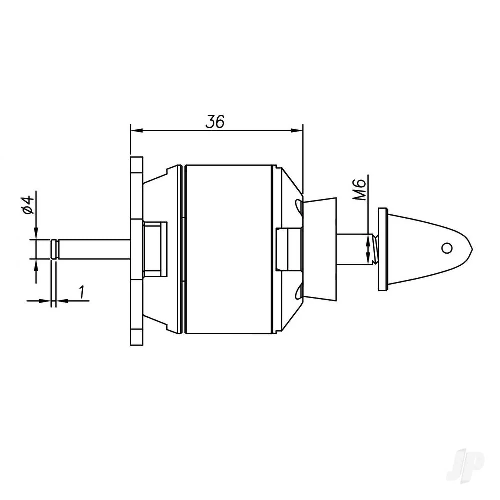 Radient Brushless Motor 3536 1050KV (2-4S) RDNM35361050 - Image 3